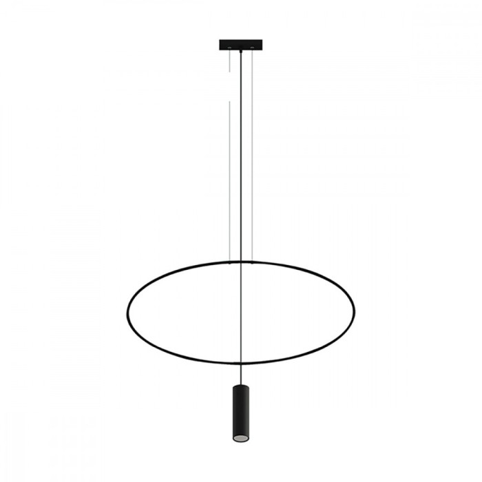 Lampă suspendată HOLAR 1 negru, Thoro Lighting