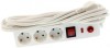 Prelungitor Well 3 prize, 5m, cablu 3x1.5mm&sup2;, protectie, intrerupator, alb