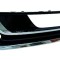 Grila bara fata VW Passat (B7 (36)), 11.2010-2015, Dreapta, 3AA854662B9B9, 95D127-6 cu locas pentru proiectoare, 3 insertii crom, grunduit langa proi