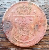 (MR28) MONEDA ROMANIA - 5 LEI 1930, LIT. KN - REGELE MIHAI I COPIL