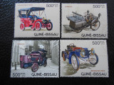 Guineea Bissau-Trasport,masini de epoca-serie completa,nestampilate MNH, Nestampilat