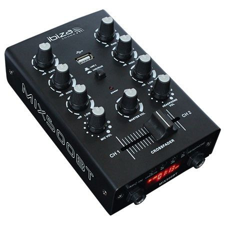 MIXER 2 canale cu BLUETOOTH si USB ibiza