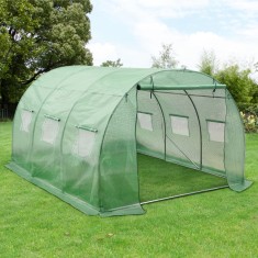 Solar gradina Dornbirn&nbsp;300 x 300 x 200 cm polietilena folie plasa verde [en.casa] HausGarden Leisure