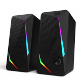 Boxe Gaming Redragon Waltz GS510, RGB, Negru