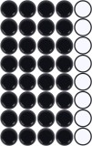 Set de 40 tampoane adezive pentru mobilier Ezprotekt, plastic/spuma EVA, negru, 28 mm