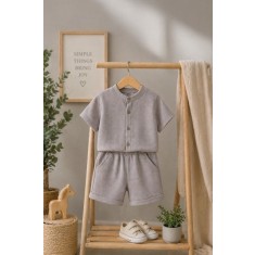 Set pentru baieti MINAMINOKIDS, gri deschis (Marime Disponibila: 5 ani)