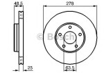 Disc frana FORD FOCUS III Van (2012 - 2016) BOSCH 0 986 479 173