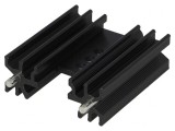 Radiator Extrudat Negru TO220 38x34.5x12.5mm