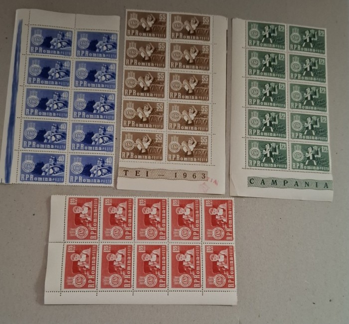 Romania MNH 1963 - Campania mondiala impotriva foametei FAO - LP 555 X10