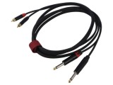 Cablu audio Jack 6,3mm stereo - RCA 3m negru Reds Music