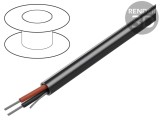 Cablu 1x2x18AWG neecranat 300V 152m Cu litat crom CPR Eca
