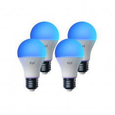 Set 4 becuri smart Yeelight Smart LED Bulb W4 Lite (Multicolor), E27, Luminozitate 806lm - 4 pack