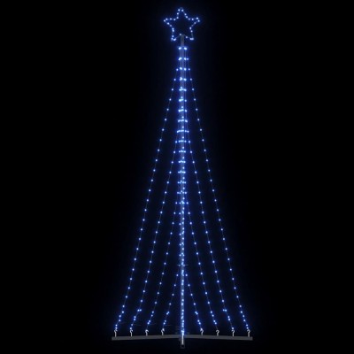 Pom de Crăciun LED 447 LED-uri Albastru 249 cm foto