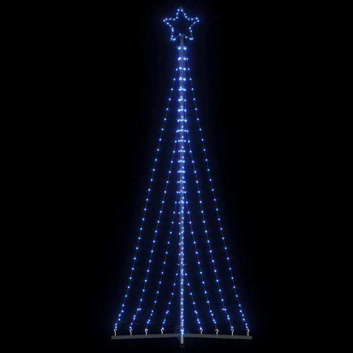 Pom de Crăciun LED 447 LED-uri Albastru 249 cm