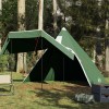 Cort Camping Tipi Impermeabil Verde 5 Persoane Gossi Poliester, Montare Usoara, Portabil