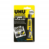 Adeziv Universal Uhu Kraft Flex&amp;Clean, 18 g, Adezive Universale, Adeziv Transparent pentru Lipit, Adeziv pentru Ceramica, Adeziv pentru Materiale de S