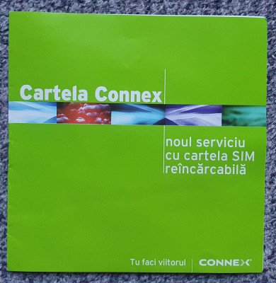 Pentru colectionari, carticica care se dadea cu cartela Connex (fara cartela) foto