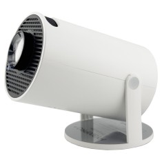 Video Proiector Portabil cilindric HY300PRO+, Inteligent, ULTRA HD 1920 x 1080, Wireless, Compatibil cu Android/iOS, 13 x 11 x 9 cm, Alb