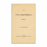 Omagiul lui Titu Maiorescu, 1900