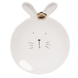 Cumpara ieftin Set 2 farfurii ceramica Iepuras 19x15x5 cm