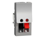 Priza audio clips 1M Schneider Noua Unica aluminiu NU348730
