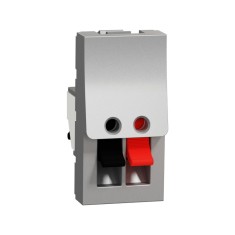 Priza audio clips 1M Schneider Noua Unica aluminiu NU348730