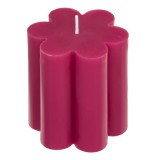 Lumanare decorativa in forma de floare,fuchsia,7x7.5 cm
