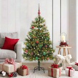 vidaXL Pom de Crăciun Artificial cu Ramuri Articulare și Conuri 150 cm 3395088