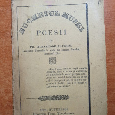 carte poezii 1884 - poesii de pr. alexandru popescu