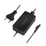ALIMENTATOR retea 220V LOGILINK, pentru Microsoft Surface, compatibil cu Pro 6/4/3 si Laptop/Go/Book, 44W, USB 5V/1A, 0.5m, negru, &quot;PA0197&quot; (timbru ve