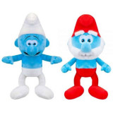 Set 2 jucarii din plus Smurf si Papa Smurf, The Smurfs, 20 cm