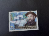 2019 - Romania - 500 de ani de la inceputul calatoriei in jurul lumii - Fernando Magellan - timbru + colita