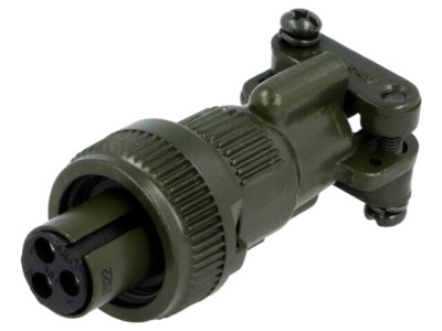 Conector circular mufă pe cablu PIN 3 mamă lipire AMPHENOL 13A foto