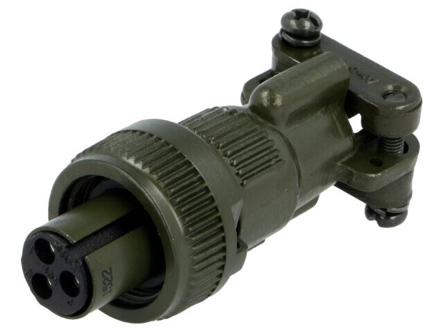 Conector circular mufă pe cablu PIN 3 mamă lipire AMPHENOL 13A