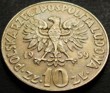 Moneda 10 ZLOTI - POLONIA, anul 1959 *cod 567 A = Mikolaj Kopernik