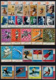 YEMEN 1967-1972 - Sport, Jocuri Olimpice, arta/ serii complete MNH (2 imagini)