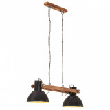 vidaXL Lampă suspendată industrială, negru, 109 cm, 25 W, E27 320527
