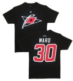 Carolina Hurricanes tricou de bărbați #30 Cam Ward black - S