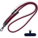 Snur pentru Telefon - Techsuit Rope Crossbody Strap (RCS1-28) - Dark Cherry