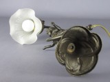 Lampă De Masă Vintage Cu Statuie Putto &Icirc;n Clopot Din Bronz