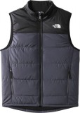 Vesta Copii The North Face L (12-13 Ani) Originala, Unisex, Gri/Negru, Izolatie Heatseeker Eco, Poliester Reciclat