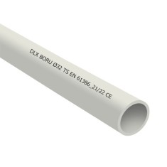 Tub PVC rigid D16, 750N, Halogen free, 3m - DLX TRP-802-16