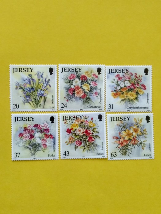 Francobolli Regno Unito - Jersey 1982, Serie Completa MNH ** (282-287) In Coppia, Edizione Limitata Per Collezionisti