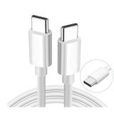 Cumpara ieftin Cablu de Incarcare si Transfer Date Usb C - Usb C PD 100W Quick Charge Alb 1M