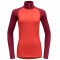 Bluză de corp DEVOLD Duo Active Woman Zip Neck beetroot L
