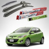 Cumpara ieftin Ștergătoare Mazda 2 DE Facelift 2010-2014 5 uși | Set Față și Spate Flat &ndash; TeamCar&reg;
