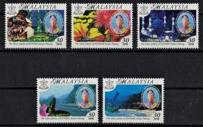 MALAEZIA 1999 - Aniversari, fauna, flora / serie completa MNH foto