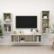 vidaXL Set de dulapuri TV, 4 piese, stejar sonoma, lemn prelucrat