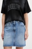 Tommy Jeans fustă jeans mini, creion, DW0DW20136