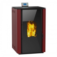 Termosemineu pe peleti, Prity PLW18 PEH, 1,3 &ndash; 4,4 kg/h, 560x570x970 - Burgundy